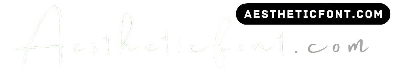 aesthetic font generator